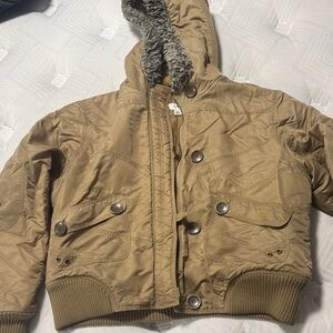 Cato Kids Brown Hooded Puffer Jacket